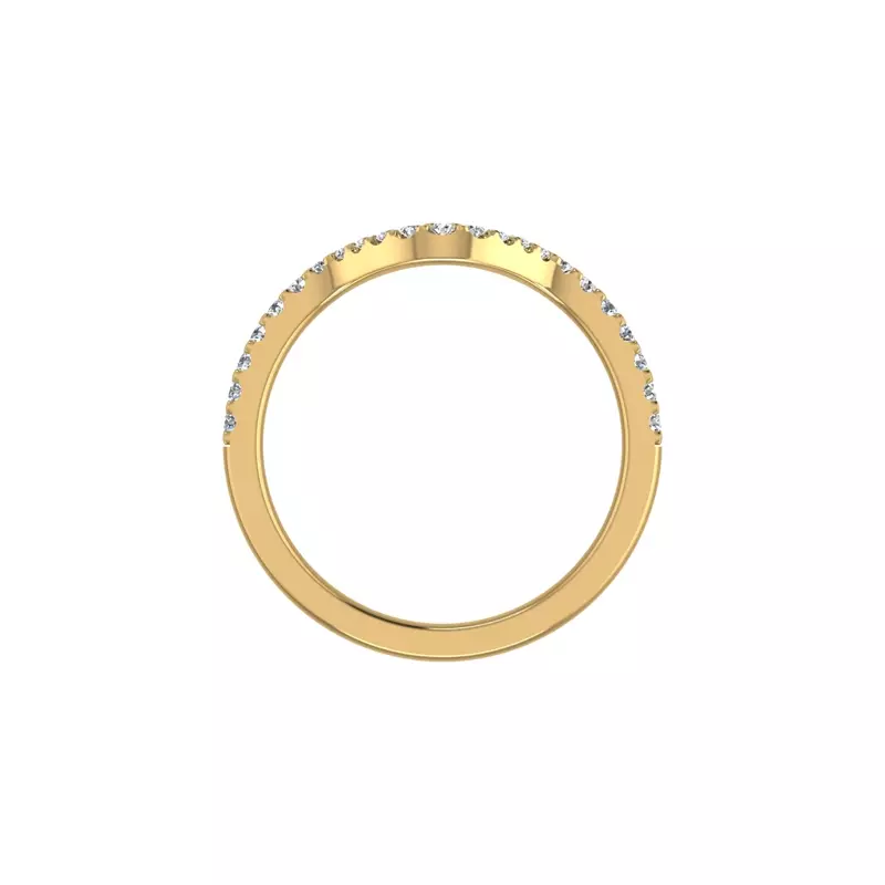 18K Yellow Gold Adriana Pave Band