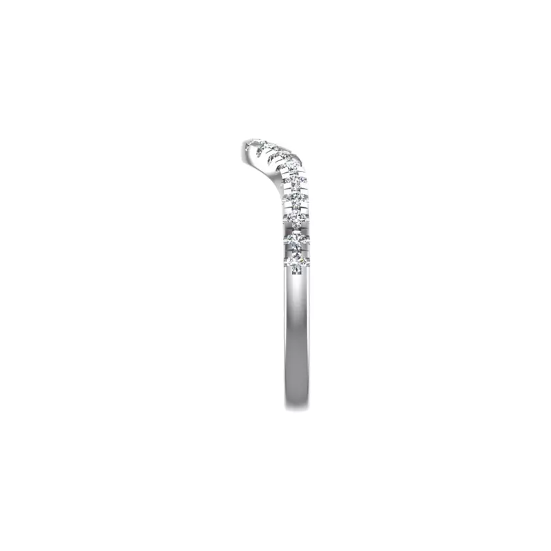 14K White Gold Mariah Pave Band