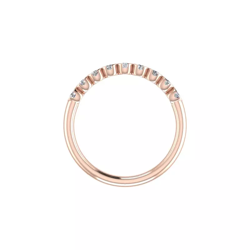 14K Rose Gold Juliet Pave Band