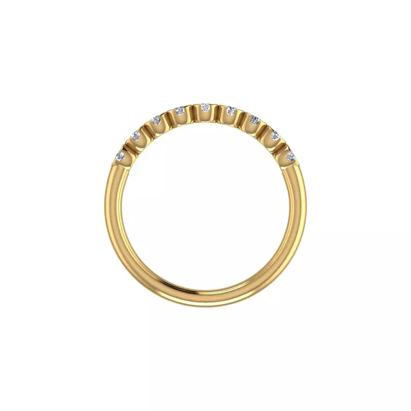 14K Yellow Gold Juliet Pave Band