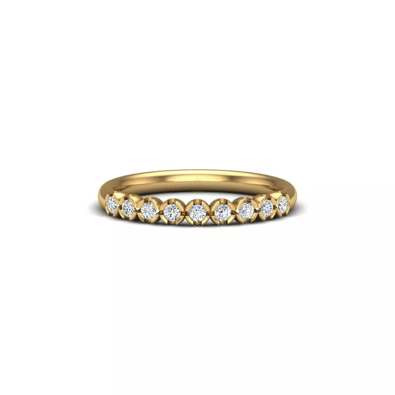 14K Yellow Gold Juliet Pave Band