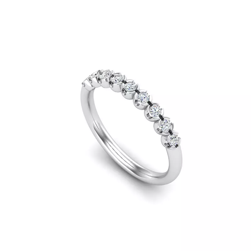 Platinum Juliet Pave Band