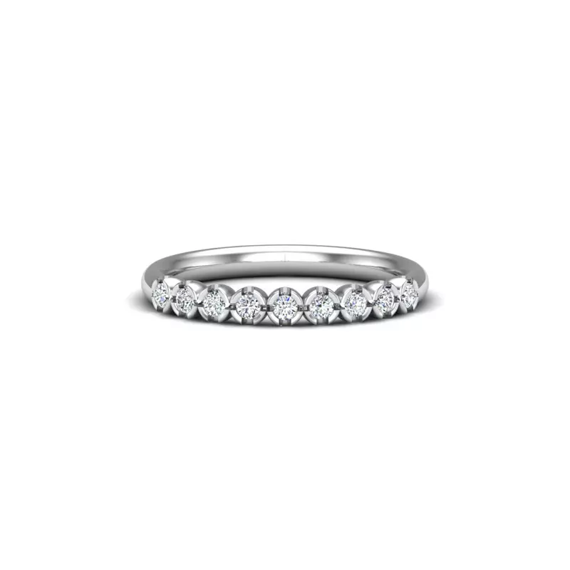Platinum Juliet Pave Band
