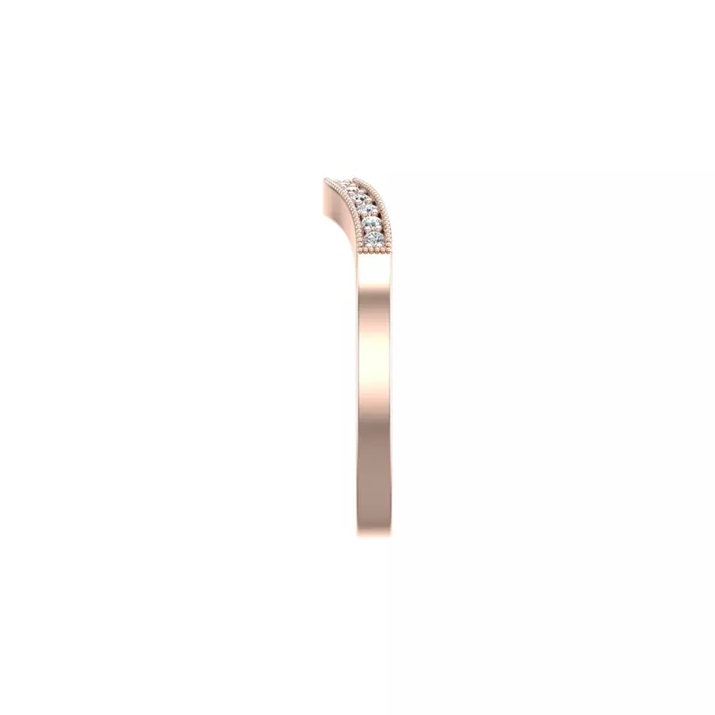 14K Rose Gold Lauren Pave Band