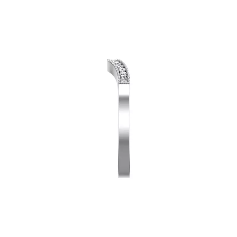 14K White Gold Lauren Pave Band