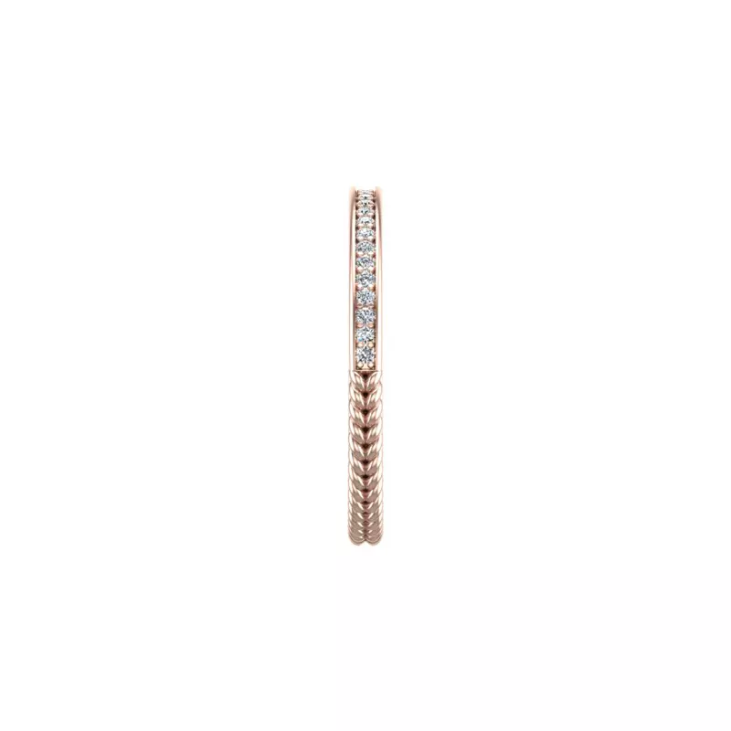 14K Rose Gold Elsie Pave Band
