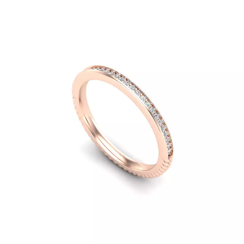 14K Rose Gold Elsie Pave Band