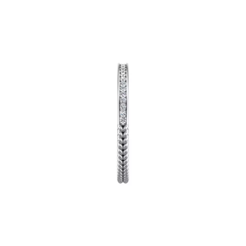 14K White Gold Elsie Pave Band