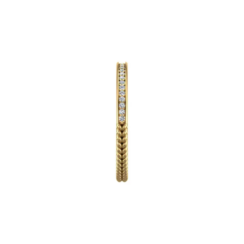 14K Yellow Gold Elsie Pave Band