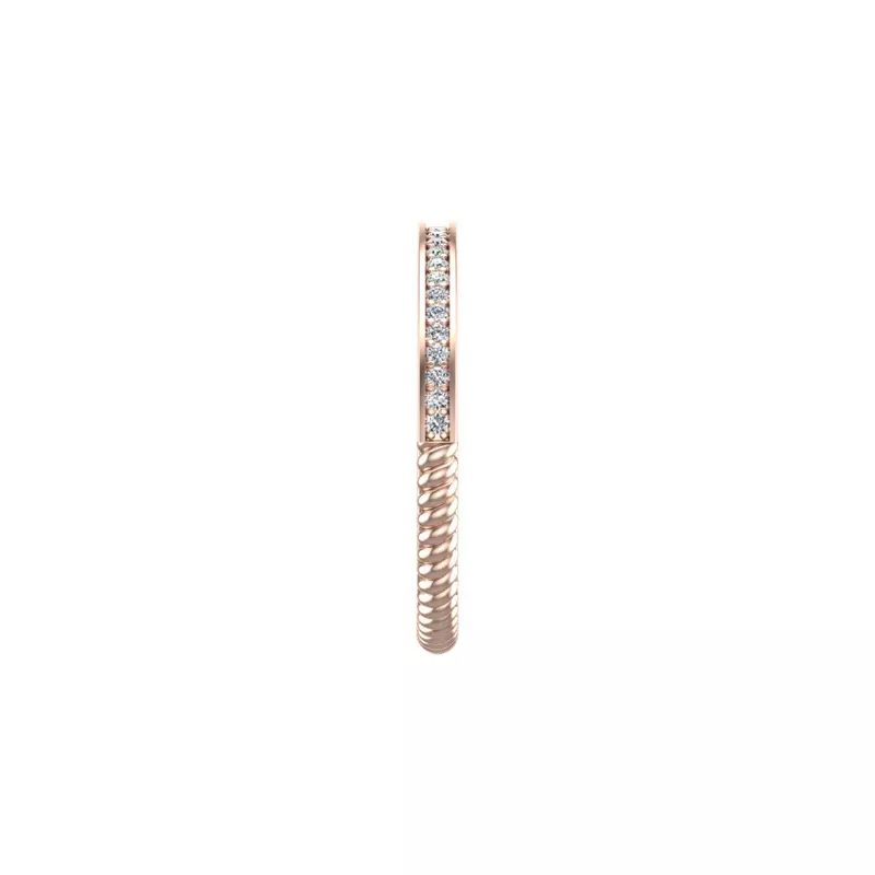 14K Rose Gold Alexis Pave Band