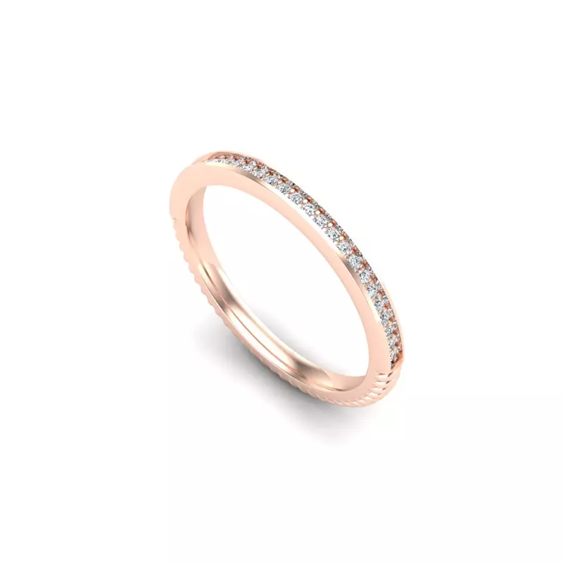 14K Rose Gold Alexis Pave Band