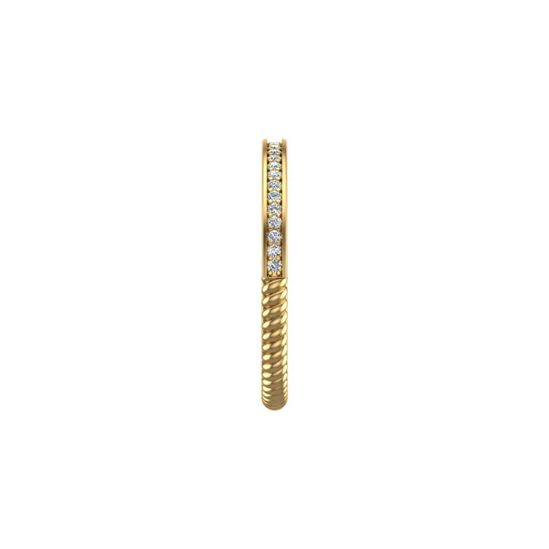 18K Yellow Gold Alexis Pave Band