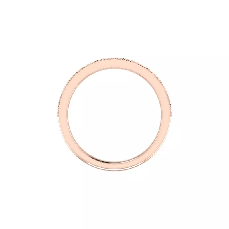 14K Rose Gold Have Pave Band