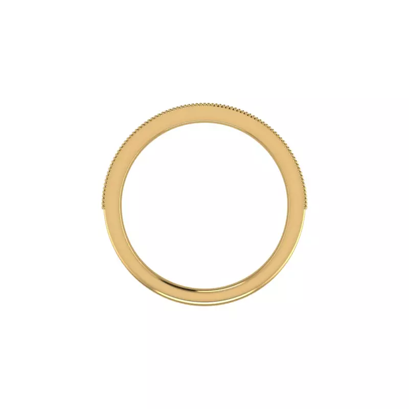 18K Yellow Gold Have Pave Band