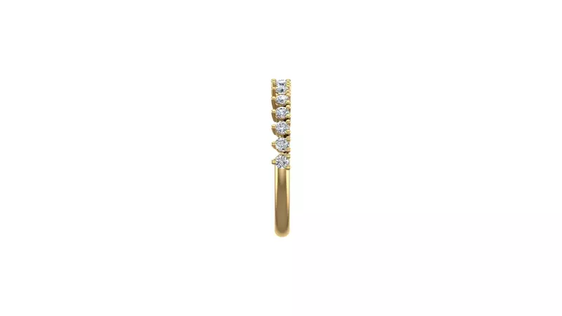 14K Yellow Gold Aniya Pave Band