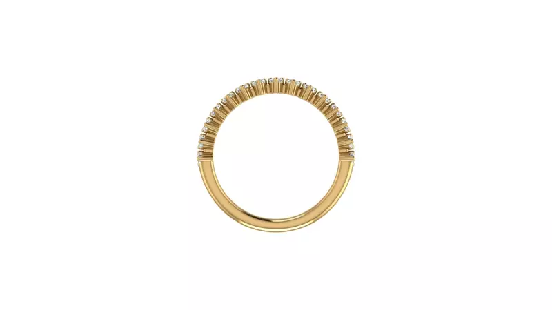 14K Yellow Gold Aniya Pave Band