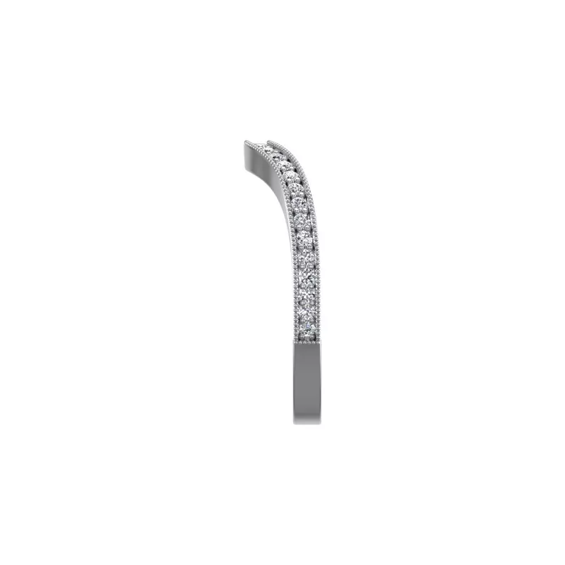 14K White Gold Gracelynn Pave Band
