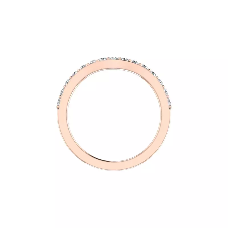 14K Rose Gold Margot Pave Band