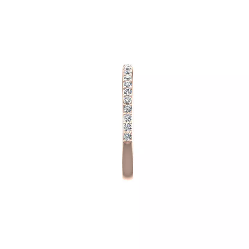 14K Rose Gold Paislee Pave Band