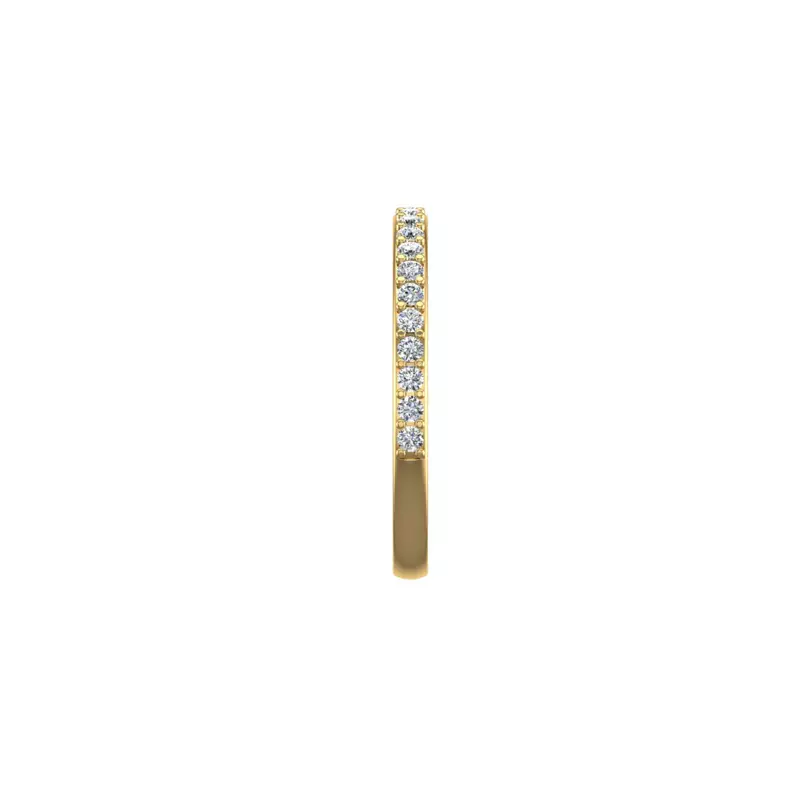 14K Yellow Gold Paislee Pave Band