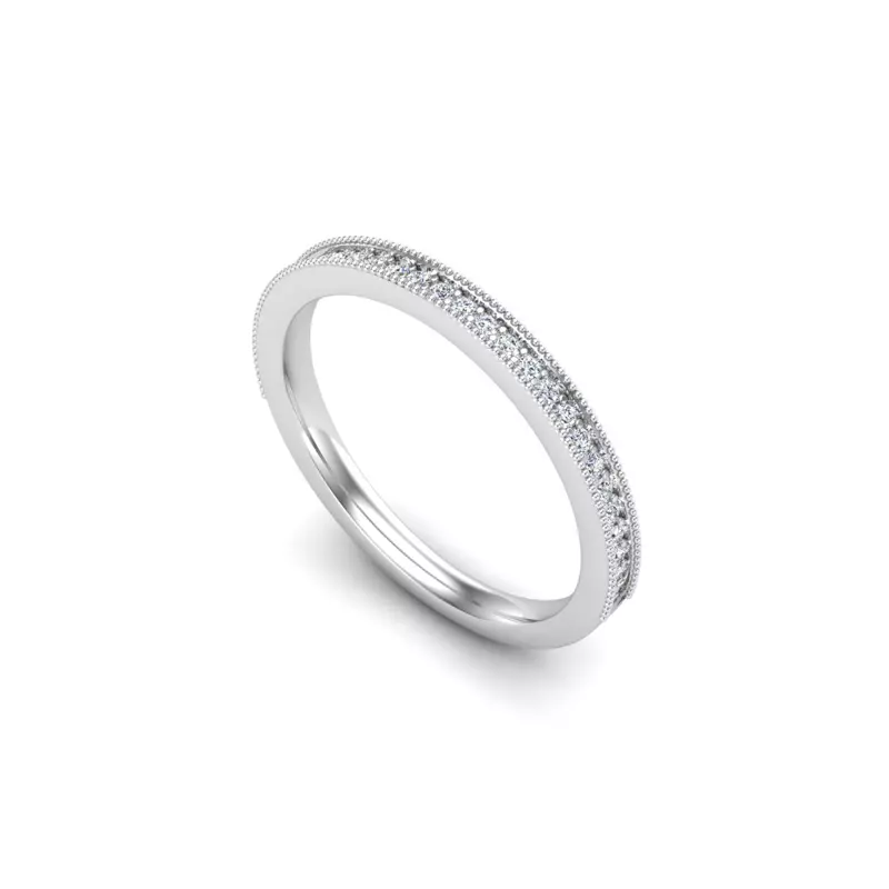 Platinum Brooke Pave Band
