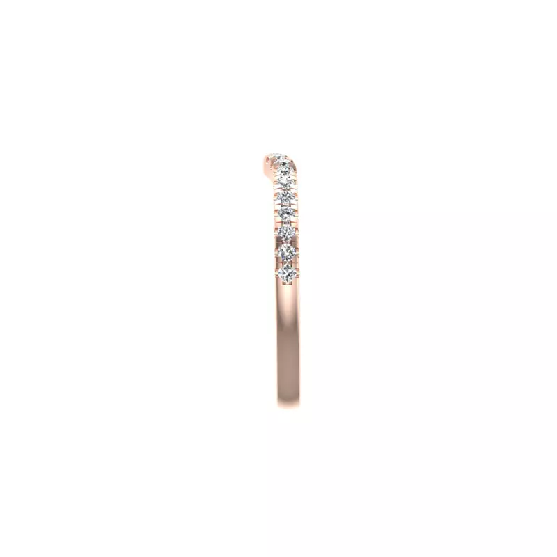 14K Rose Gold Khloe Pave Band