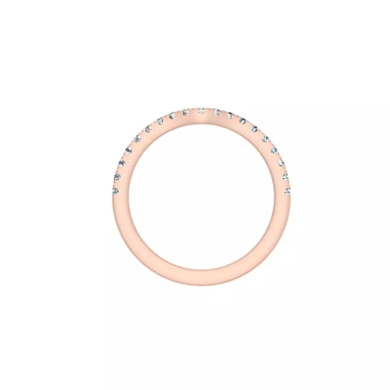 14K Rose Gold Khloe Pave Band