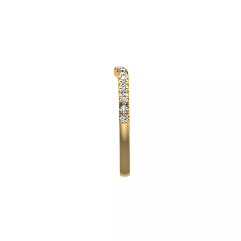 14K Yellow Gold Khloe Pave Band