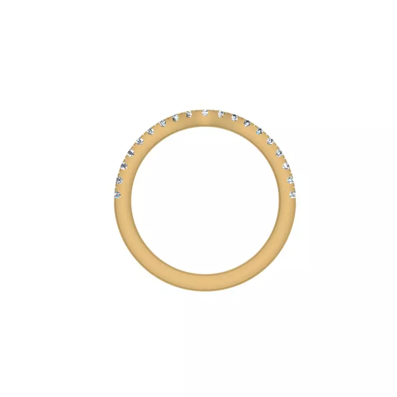 14K Yellow Gold Khloe Pave Band