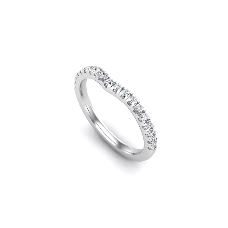 18K White Gold Khloe Pave Band