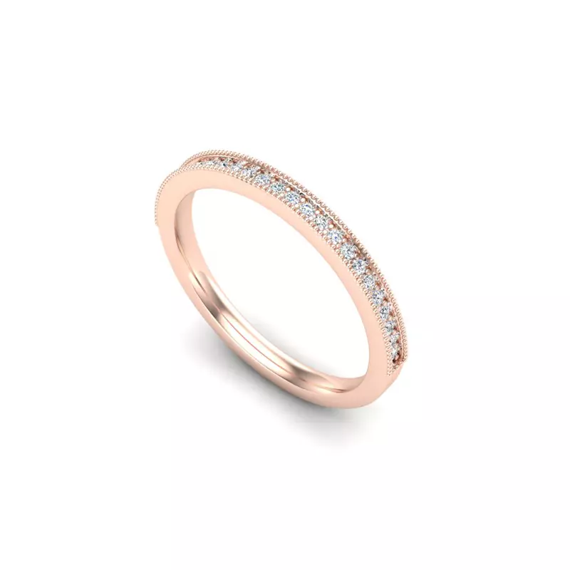 14K Rose Gold Ariyah Pave Band