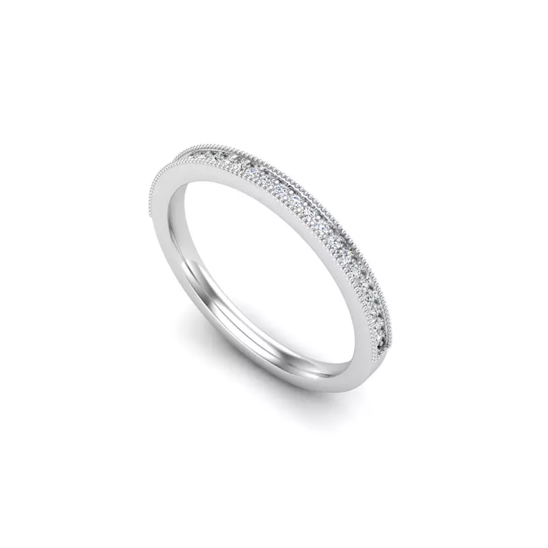 14K White Gold Ariyah Pave Band