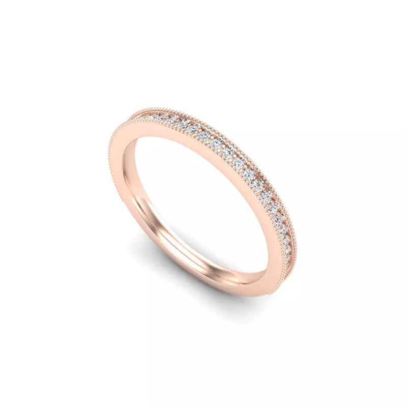 14K Rose Gold Veronica Pave Band