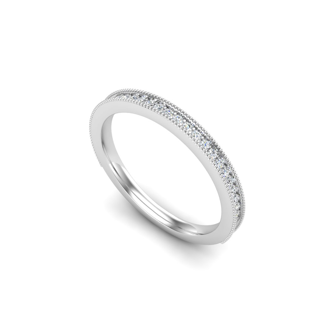 14K White Gold Veronica Pave Band