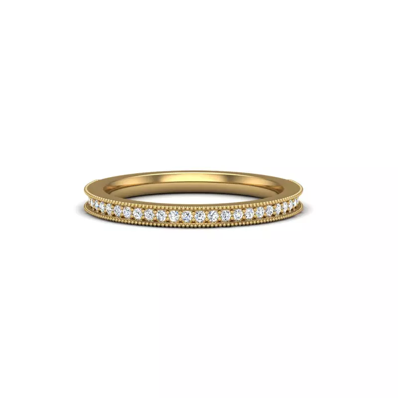 18K Yellow Gold Veronica Pave Band