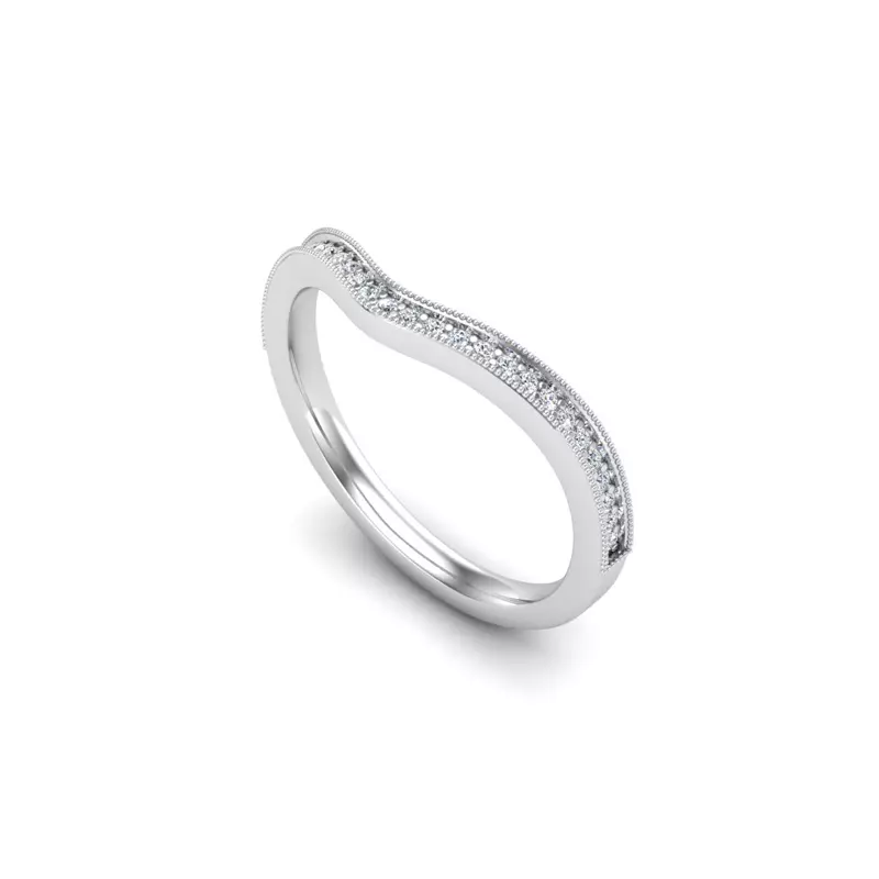 Platinum Lilith Pave Band