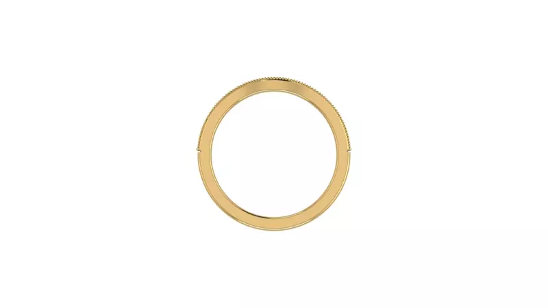 18K Yellow Gold Logan Pave Band