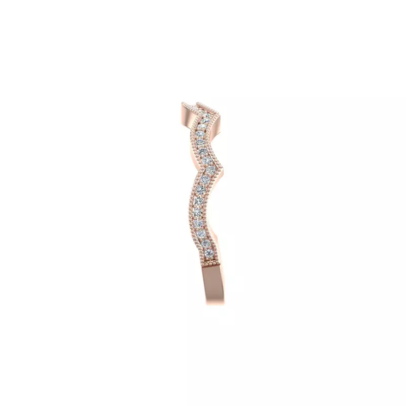 14K Rose Gold Amiyah Pave Band