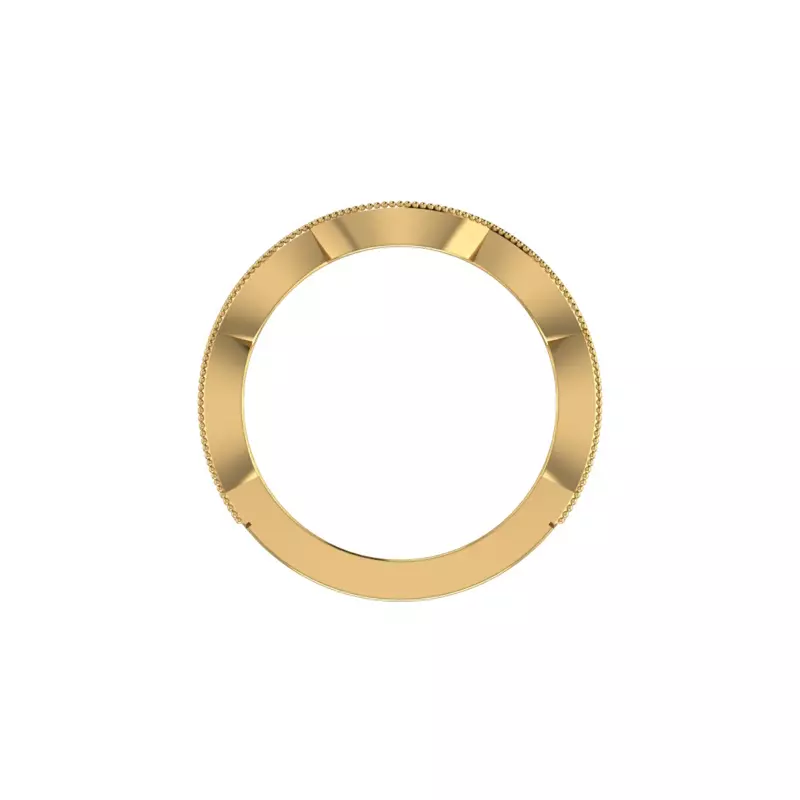 14K Yellow Gold Amiyah Pave Band