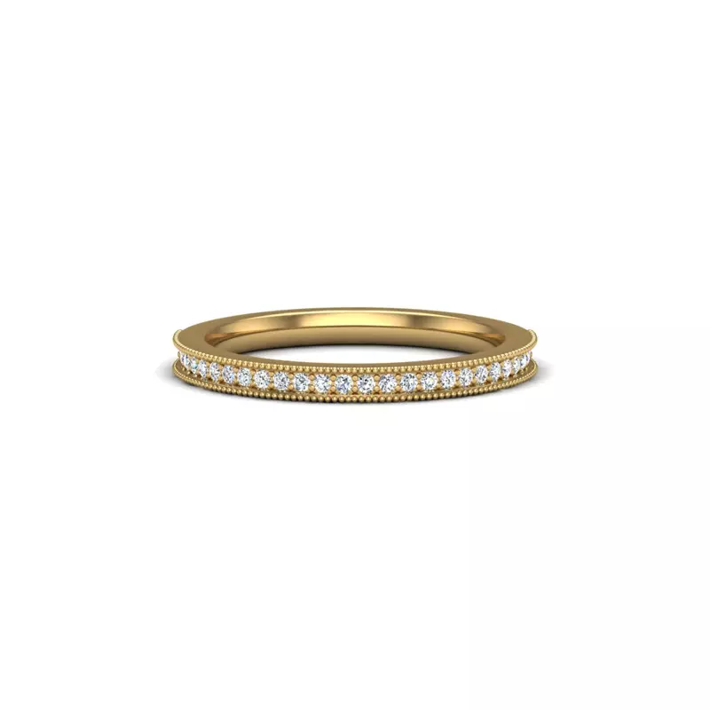 18K Yellow Gold Alexandria Pave Band