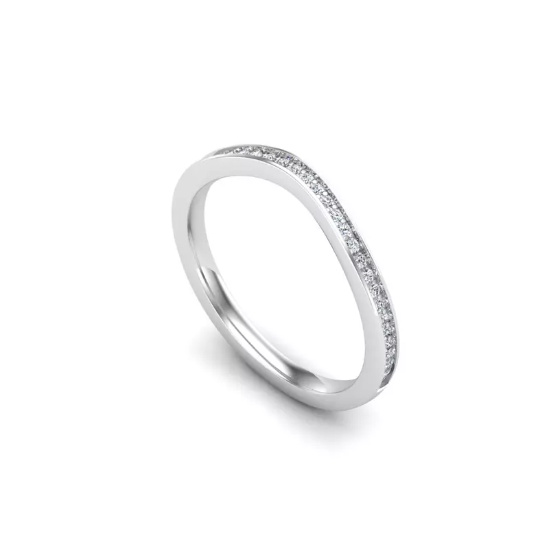 18K White Gold Harlow Pave Band