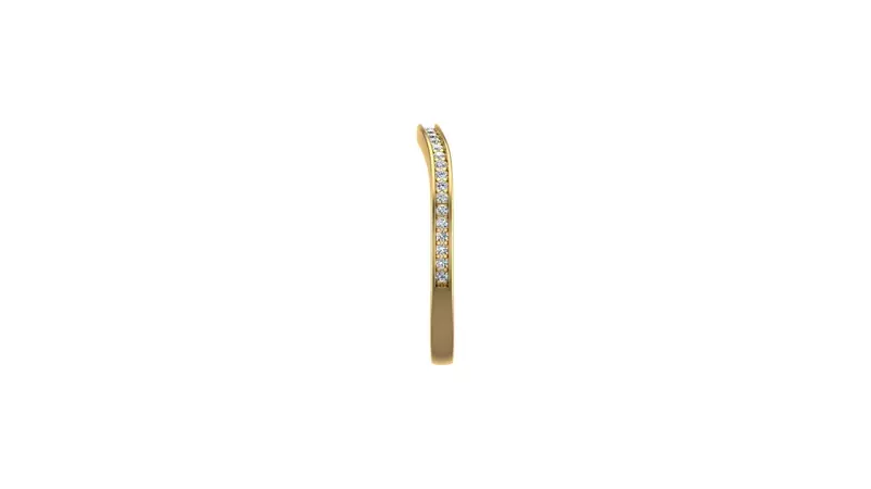 18K Yellow Gold Harlow Pave Band