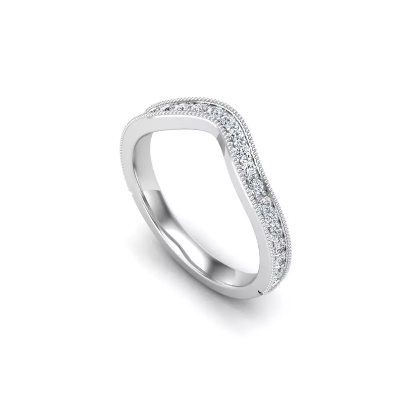 Platinum Madilyn Pave Band