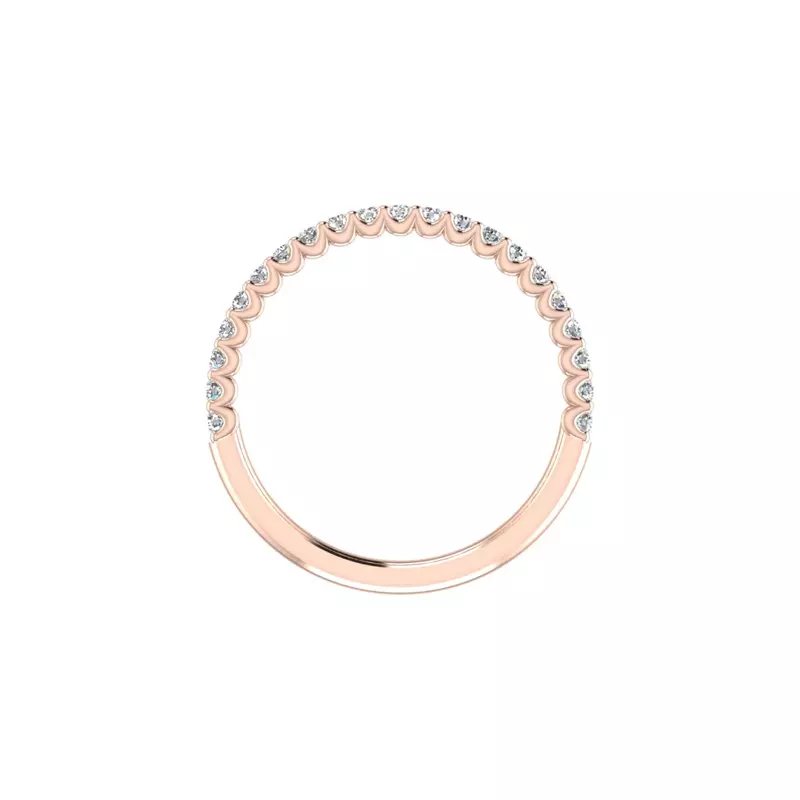 14K Rose Gold Makayla Pave Band