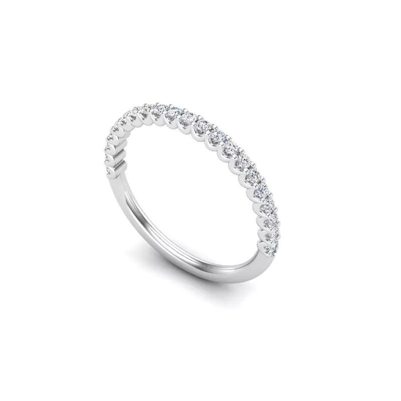 14K White Gold Makayla Pave Band