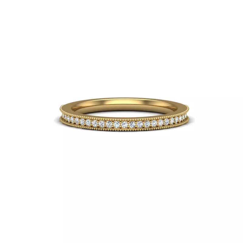 18K Yellow Gold Heidi Pave Band