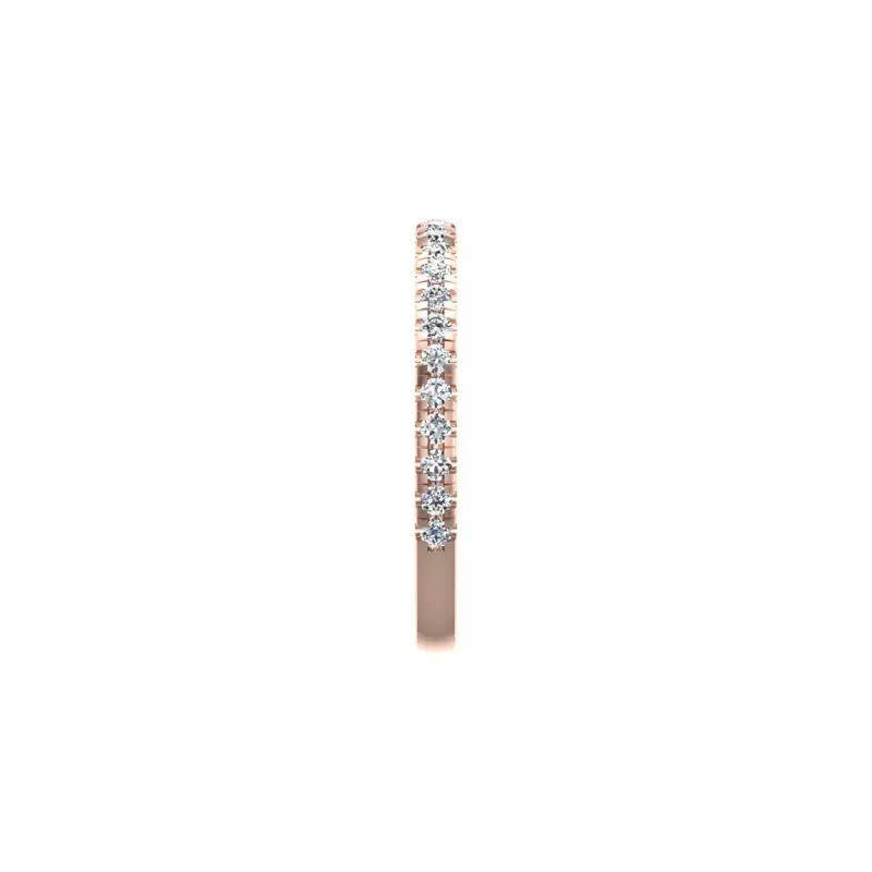 14K Rose Gold Evelynn Pave Band