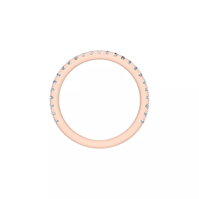 14K Rose Gold Evelynn Pave Band