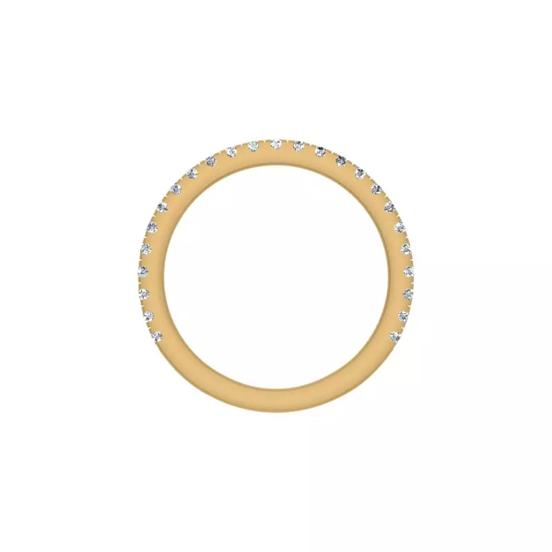 14K Yellow Gold Evelynn Pave Band