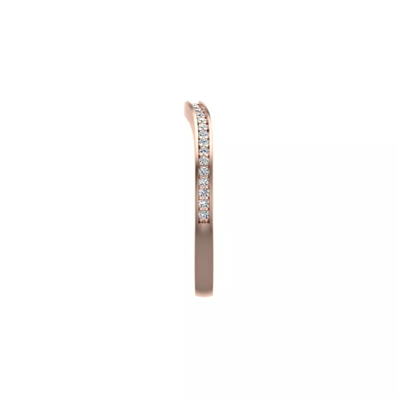 14K Rose Gold Amina Pave Band
